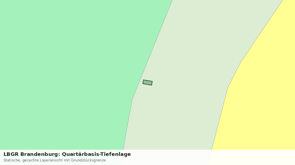 Statische Kartenansicht: LBGR Brandenburg: Quartärbasis-Tiefenlage