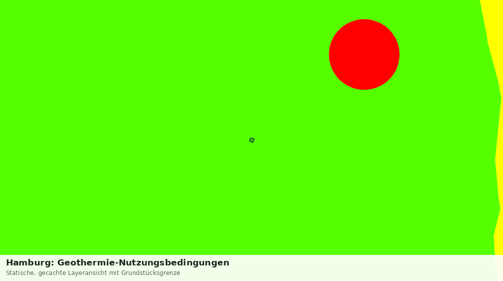 Statische Kartenansicht: Hamburg: Geothermie-Nutzungsbedingungen