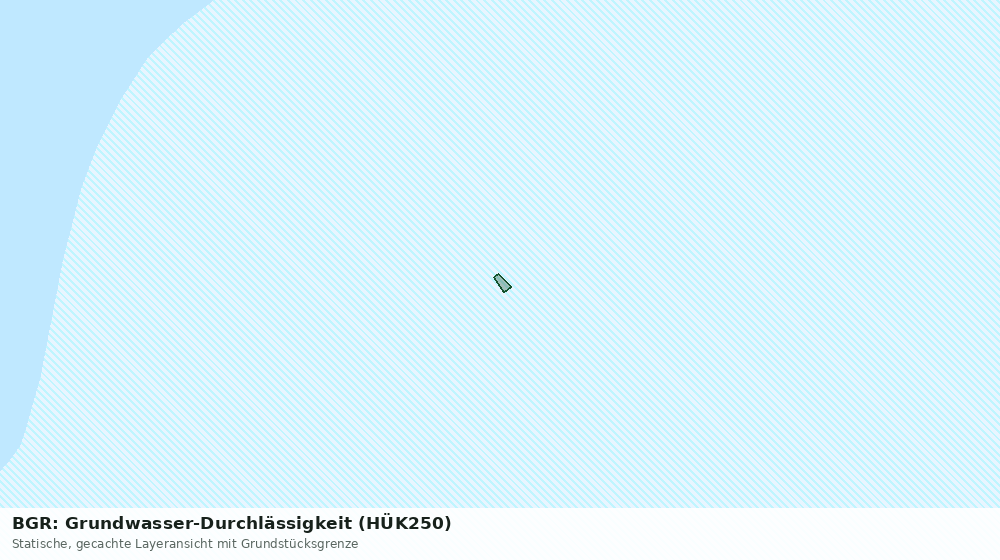 Statische Kartenansicht: BGR: Grundwasser-Durchlässigkeit (HÜK250)