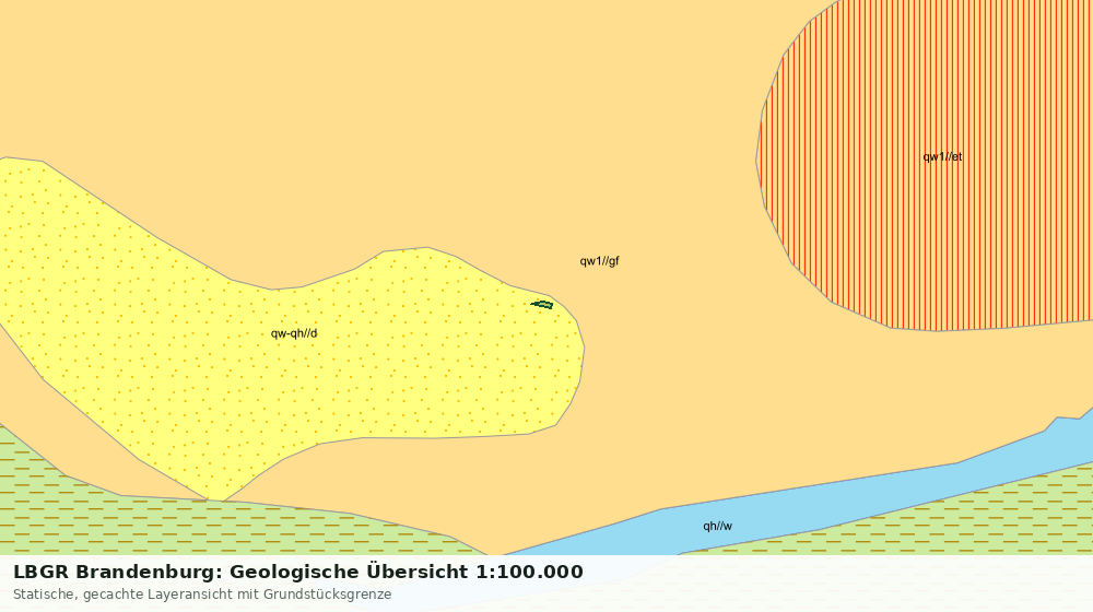 Statische Kartenansicht: LBGR Brandenburg: Geologische Übersicht 1:100.000