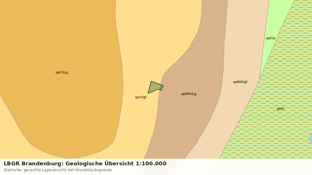 Statische Kartenansicht: LBGR Brandenburg: Geologische Übersicht 1:100.000