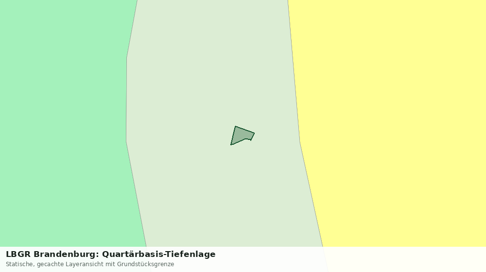 Statische Kartenansicht: LBGR Brandenburg: Quartärbasis-Tiefenlage