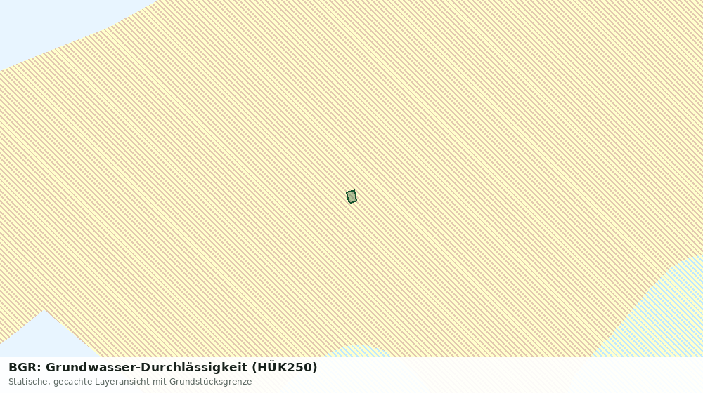 Statische Kartenansicht: BGR: Grundwasser-Durchlässigkeit (HÜK250)