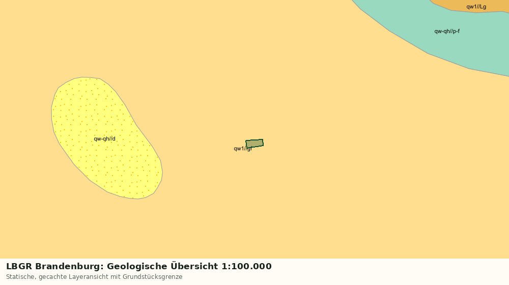 Statische Kartenansicht: LBGR Brandenburg: Geologische Übersicht 1:100.000