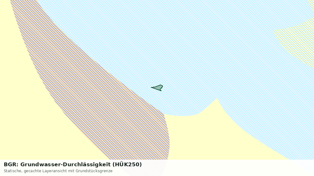Statische Kartenansicht: BGR: Grundwasser-Durchlässigkeit (HÜK250)
