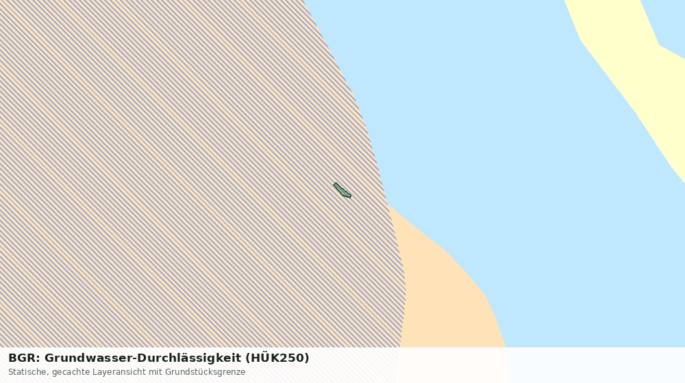 Statische Kartenansicht: BGR: Grundwasser-Durchlässigkeit (HÜK250)