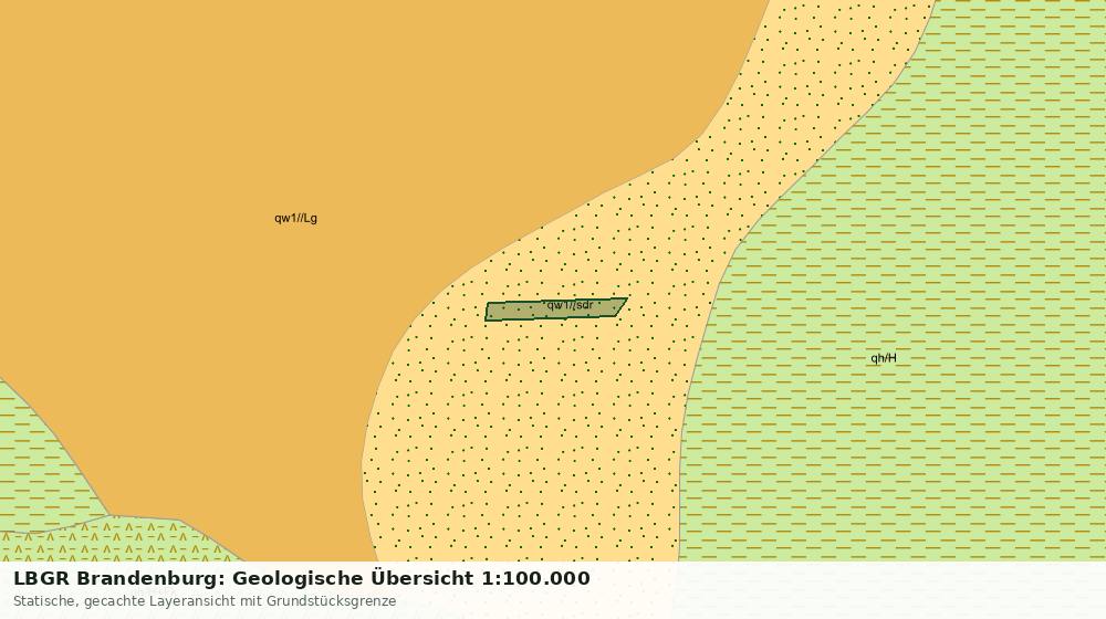 Statische Kartenansicht: LBGR Brandenburg: Geologische Übersicht 1:100.000