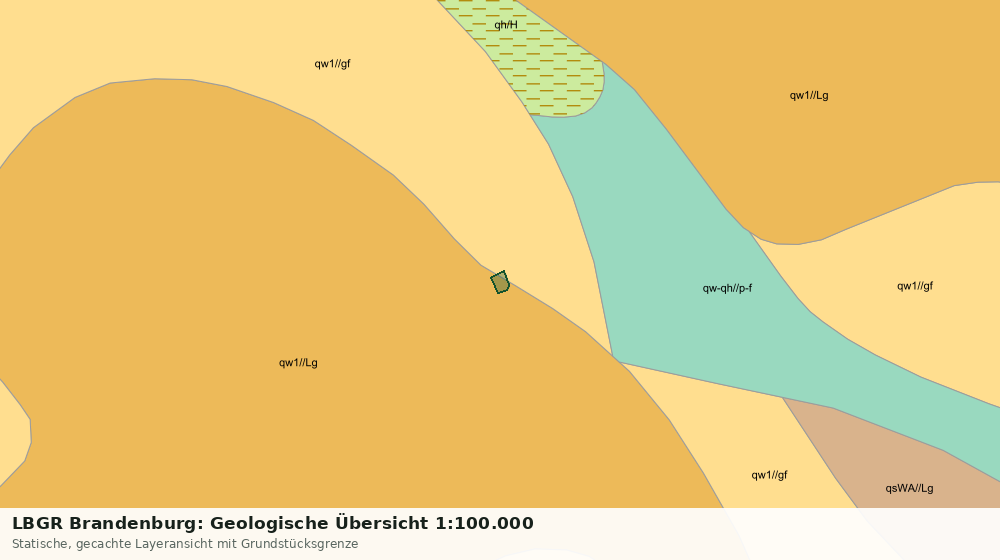 Statische Kartenansicht: LBGR Brandenburg: Geologische Übersicht 1:100.000