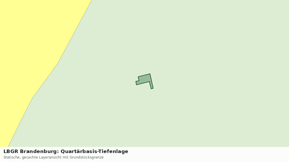 Statische Kartenansicht: LBGR Brandenburg: Quartärbasis-Tiefenlage