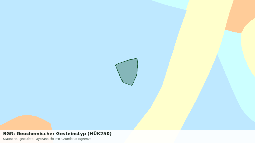Statische Kartenansicht: BGR: Geochemischer Gesteinstyp (HÜK250)