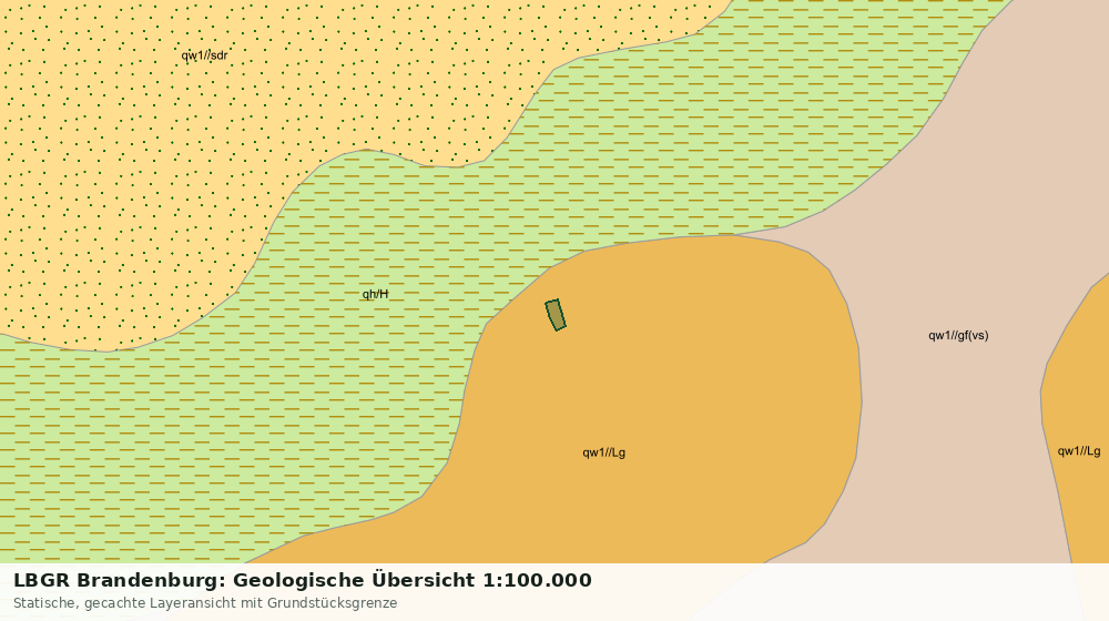 Statische Kartenansicht: LBGR Brandenburg: Geologische Übersicht 1:100.000