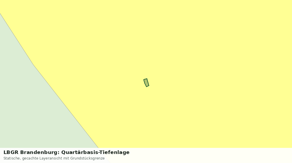 Statische Kartenansicht: LBGR Brandenburg: Quartärbasis-Tiefenlage