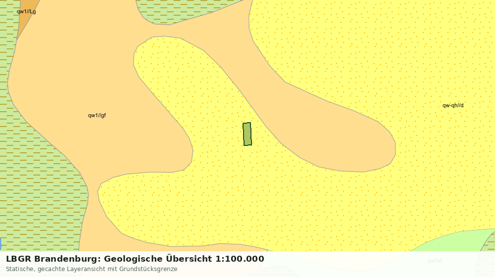 Statische Kartenansicht: LBGR Brandenburg: Geologische Übersicht 1:100.000