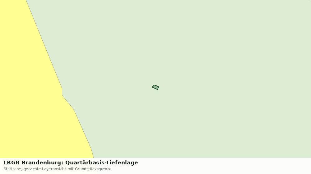 Statische Kartenansicht: LBGR Brandenburg: Quartärbasis-Tiefenlage