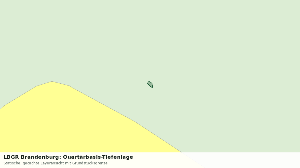 Statische Kartenansicht: LBGR Brandenburg: Quartärbasis-Tiefenlage