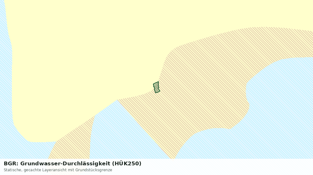 Statische Kartenansicht: BGR: Grundwasser-Durchlässigkeit (HÜK250)