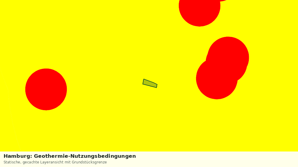 Statische Kartenansicht: Hamburg: Geothermie-Nutzungsbedingungen