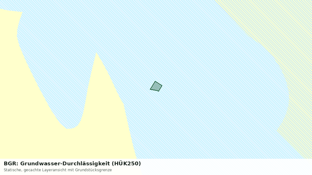 Statische Kartenansicht: BGR: Grundwasser-Durchlässigkeit (HÜK250)