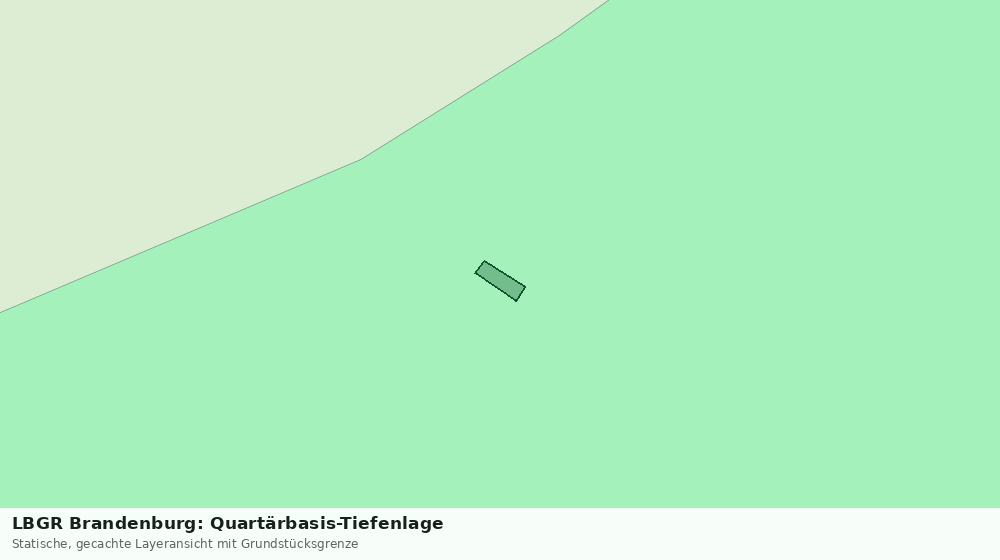 Statische Kartenansicht: LBGR Brandenburg: Quartärbasis-Tiefenlage