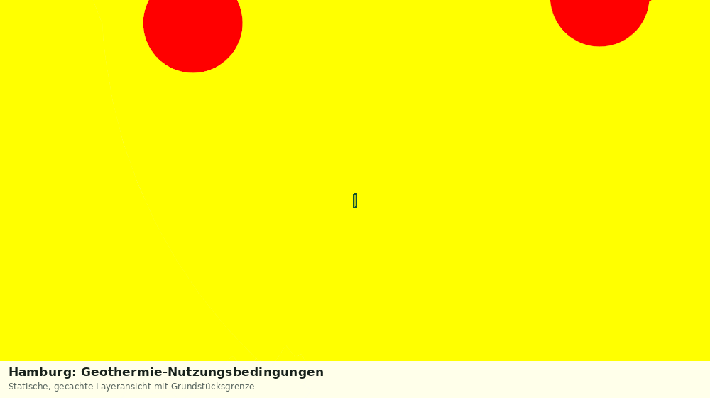 Statische Kartenansicht: Hamburg: Geothermie-Nutzungsbedingungen