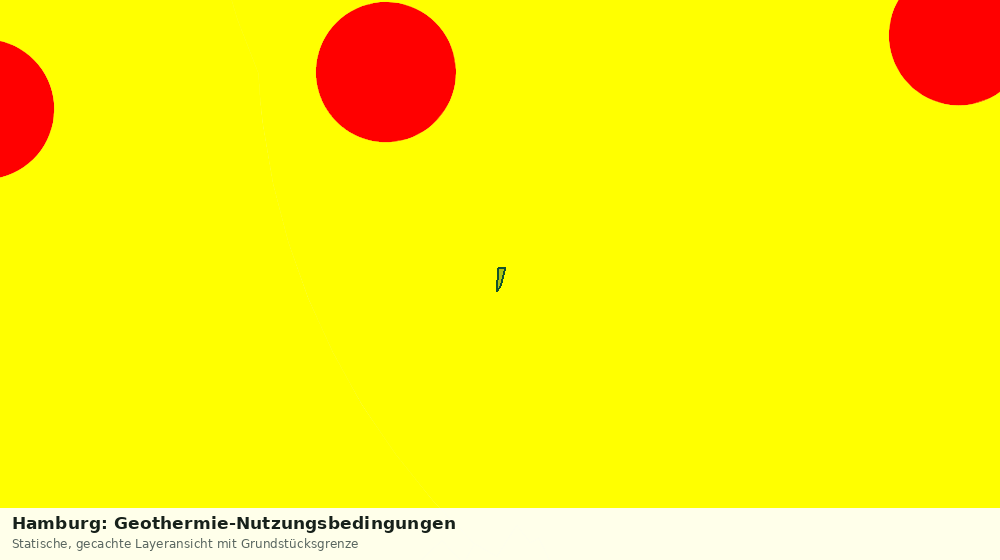 Statische Kartenansicht: Hamburg: Geothermie-Nutzungsbedingungen