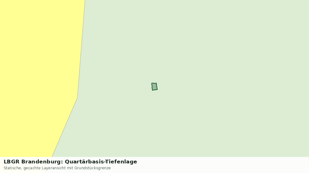 Statische Kartenansicht: LBGR Brandenburg: Quartärbasis-Tiefenlage