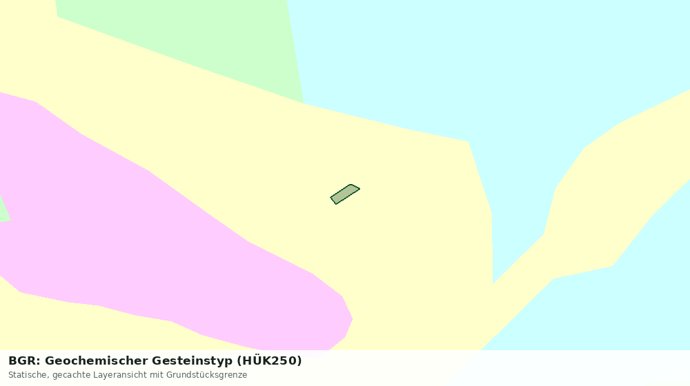 Statische Kartenansicht: BGR: Geochemischer Gesteinstyp (HÜK250)