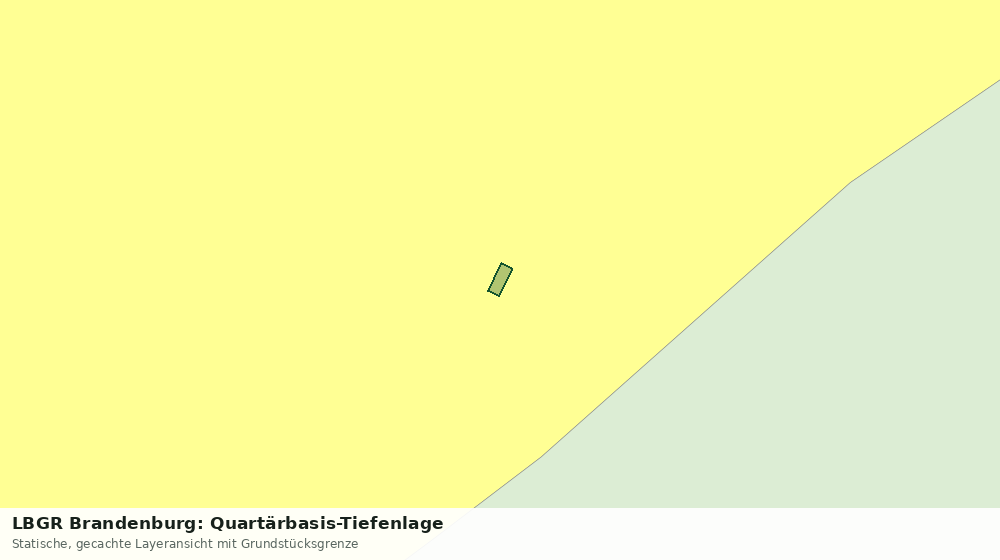Statische Kartenansicht: LBGR Brandenburg: Quartärbasis-Tiefenlage