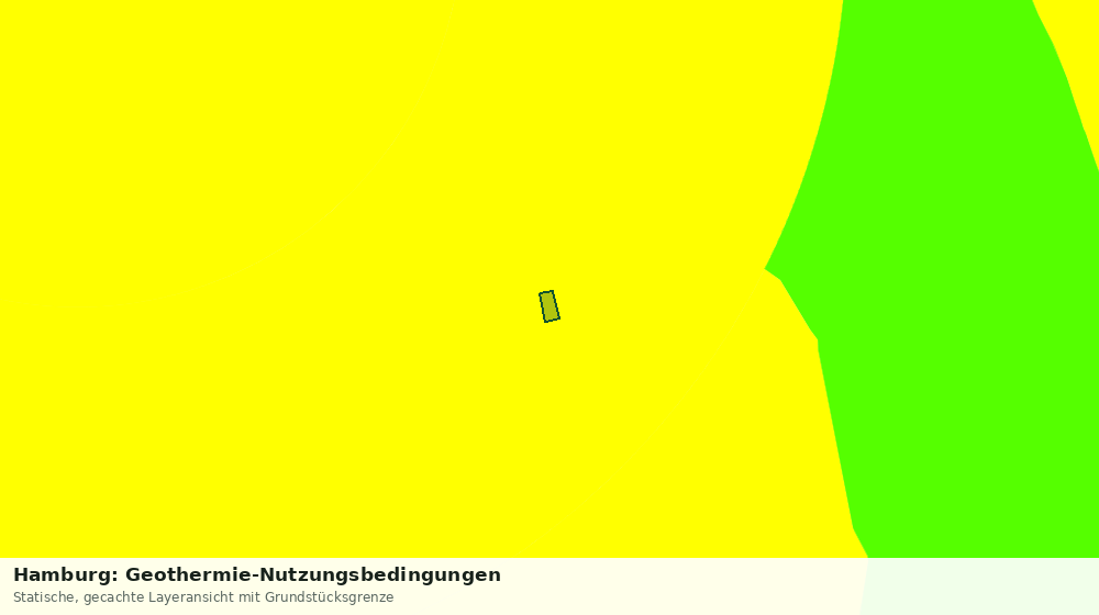 Statische Kartenansicht: Hamburg: Geothermie-Nutzungsbedingungen