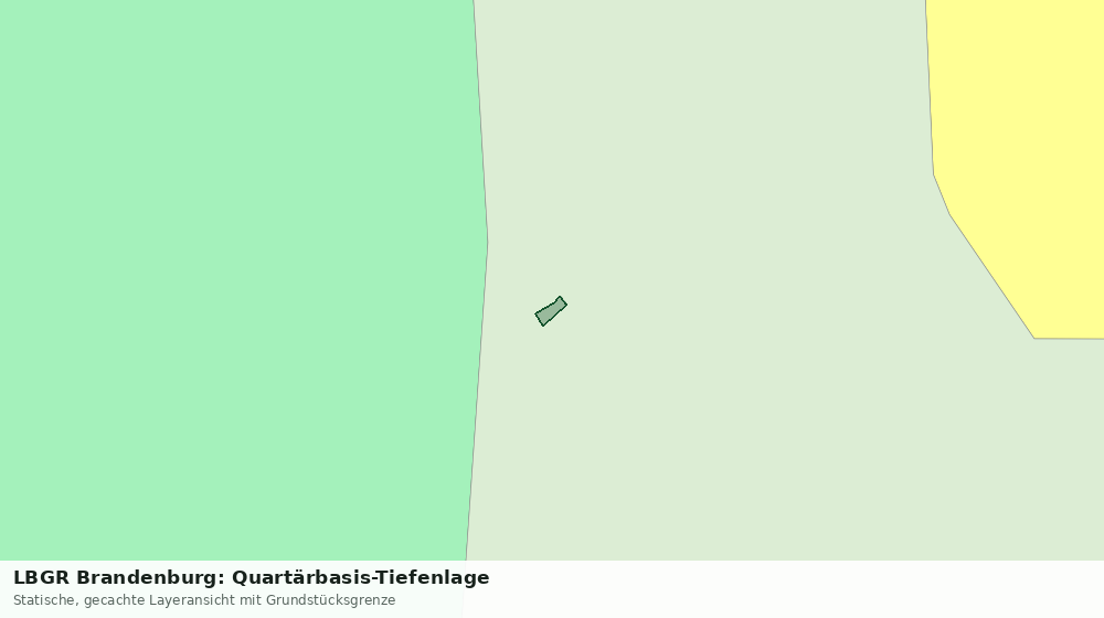 Statische Kartenansicht: LBGR Brandenburg: Quartärbasis-Tiefenlage