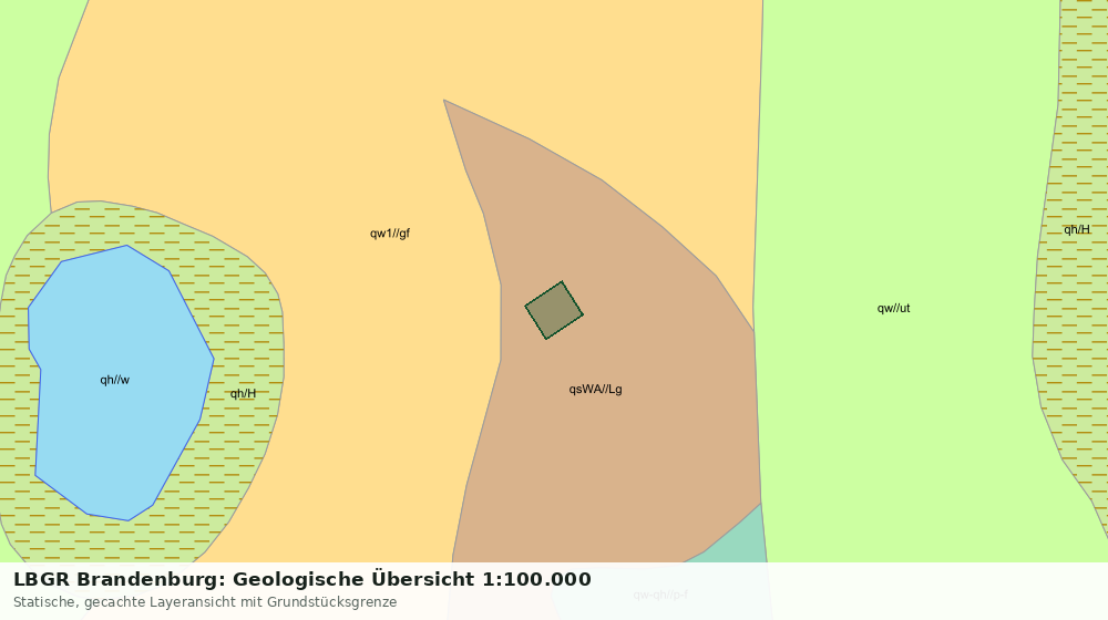Statische Kartenansicht: LBGR Brandenburg: Geologische Übersicht 1:100.000