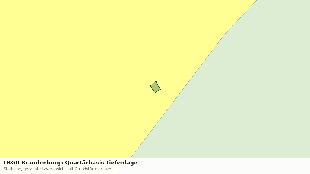 Statische Kartenansicht: LBGR Brandenburg: Quartärbasis-Tiefenlage