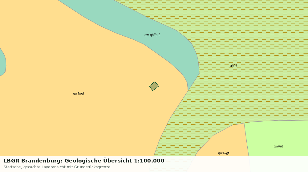Statische Kartenansicht: LBGR Brandenburg: Geologische Übersicht 1:100.000