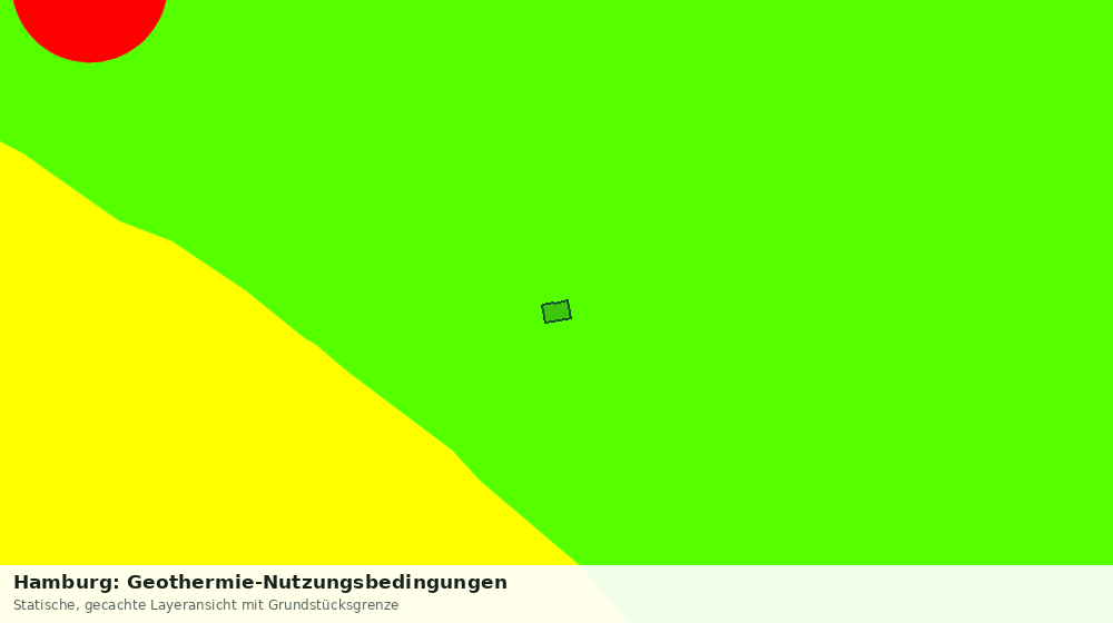 Statische Kartenansicht: Hamburg: Geothermie-Nutzungsbedingungen