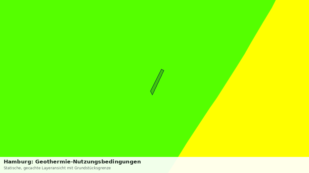 Statische Kartenansicht: Hamburg: Geothermie-Nutzungsbedingungen
