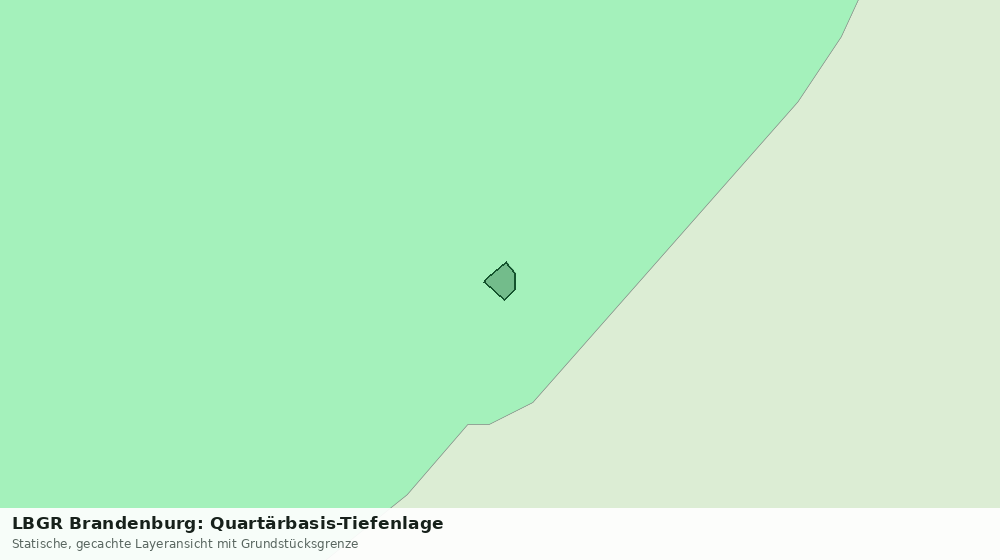 Statische Kartenansicht: LBGR Brandenburg: Quartärbasis-Tiefenlage