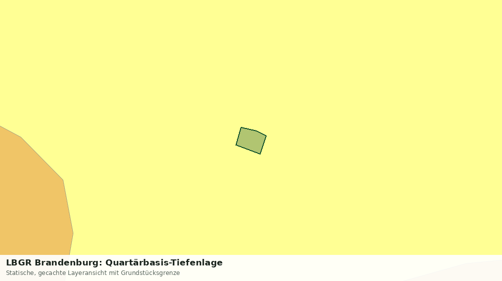 Statische Kartenansicht: LBGR Brandenburg: Quartärbasis-Tiefenlage