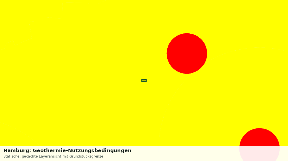 Statische Kartenansicht: Hamburg: Geothermie-Nutzungsbedingungen