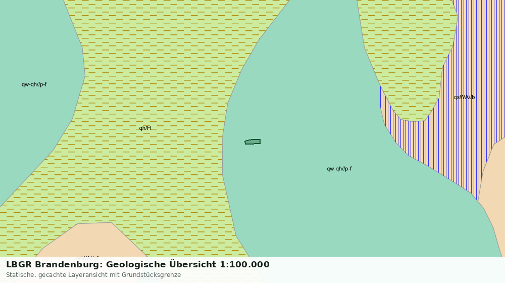 Statische Kartenansicht: LBGR Brandenburg: Geologische Übersicht 1:100.000