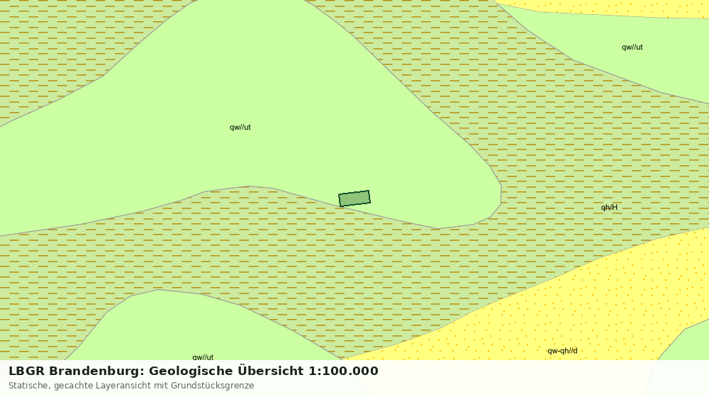 Statische Kartenansicht: LBGR Brandenburg: Geologische Übersicht 1:100.000