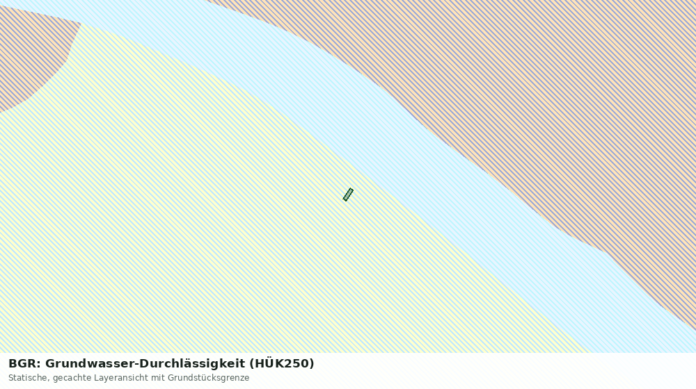 Statische Kartenansicht: BGR: Grundwasser-Durchlässigkeit (HÜK250)