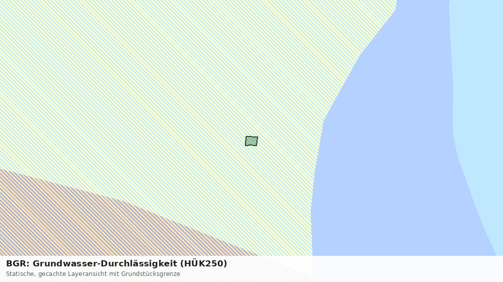Statische Kartenansicht: BGR: Grundwasser-Durchlässigkeit (HÜK250)