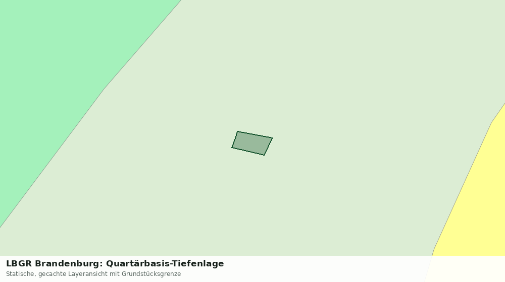Statische Kartenansicht: LBGR Brandenburg: Quartärbasis-Tiefenlage