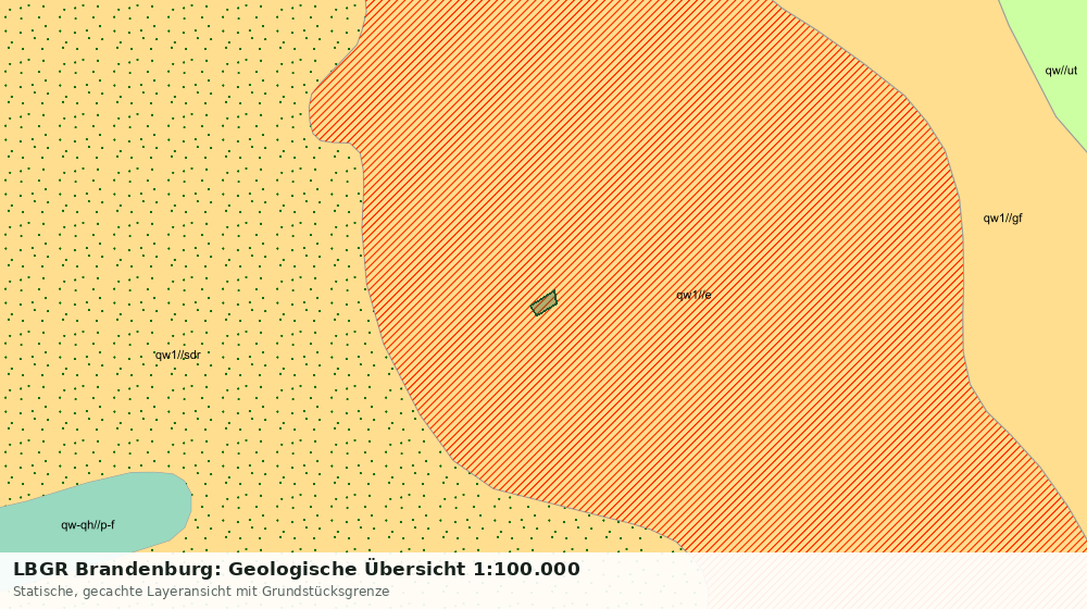 Statische Kartenansicht: LBGR Brandenburg: Geologische Übersicht 1:100.000