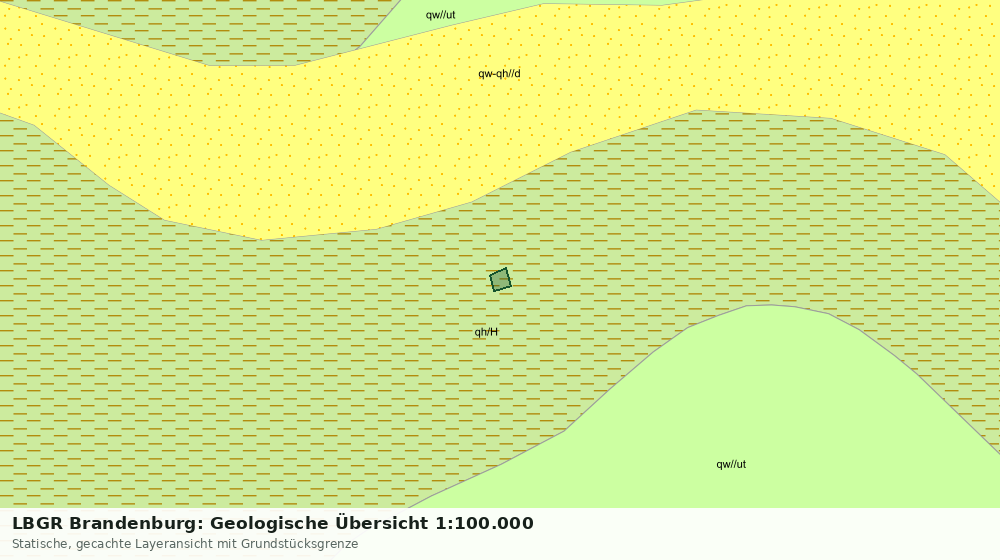 Statische Kartenansicht: LBGR Brandenburg: Geologische Übersicht 1:100.000