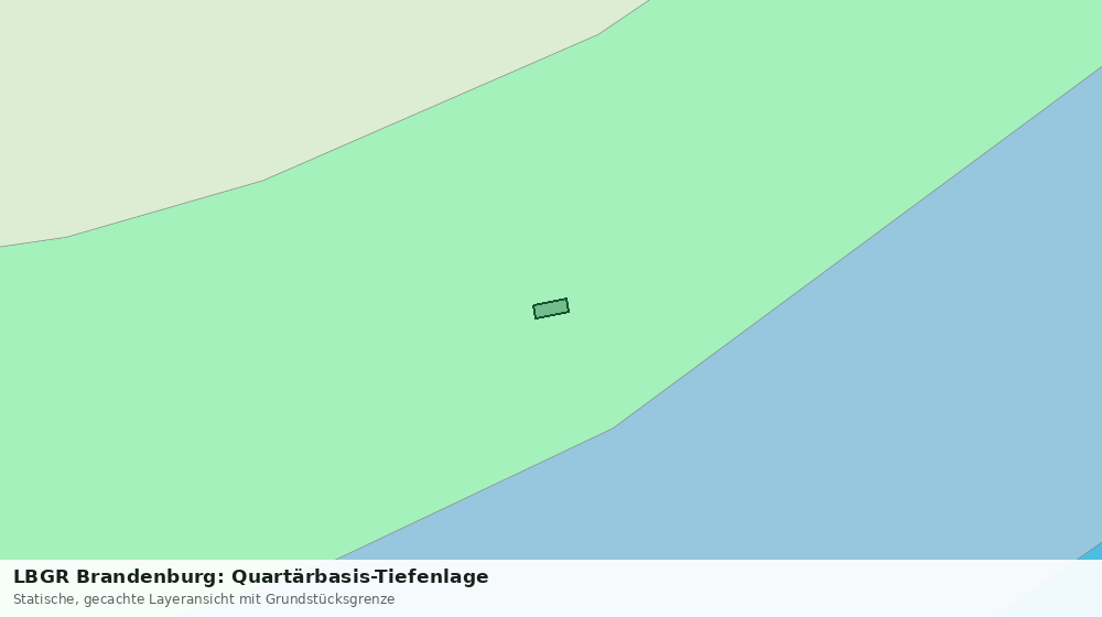 Statische Kartenansicht: LBGR Brandenburg: Quartärbasis-Tiefenlage