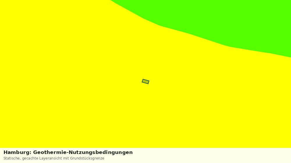 Statische Kartenansicht: Hamburg: Geothermie-Nutzungsbedingungen