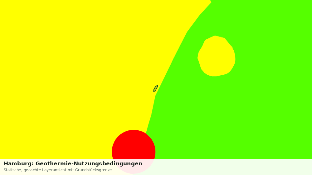 Statische Kartenansicht: Hamburg: Geothermie-Nutzungsbedingungen