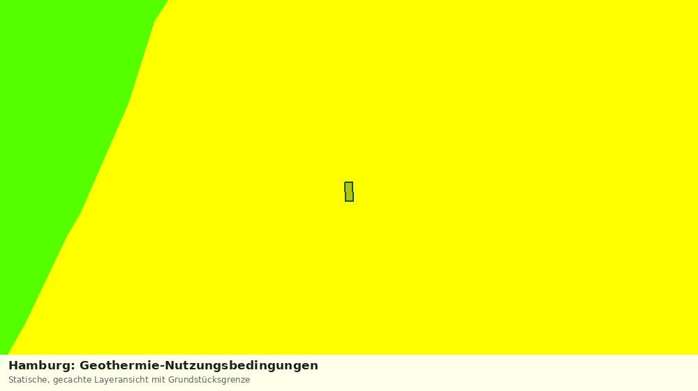 Statische Kartenansicht: Hamburg: Geothermie-Nutzungsbedingungen