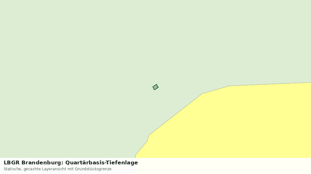 Statische Kartenansicht: LBGR Brandenburg: Quartärbasis-Tiefenlage